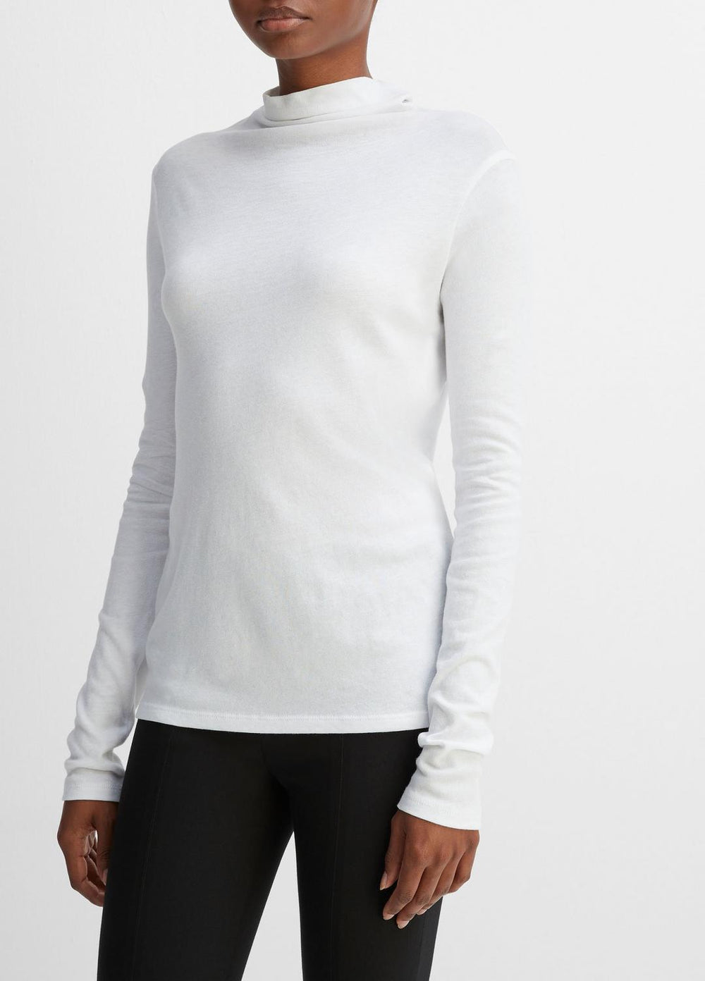 Essential Long Sleeve Turtleneck in Long Sleeve | Vince US