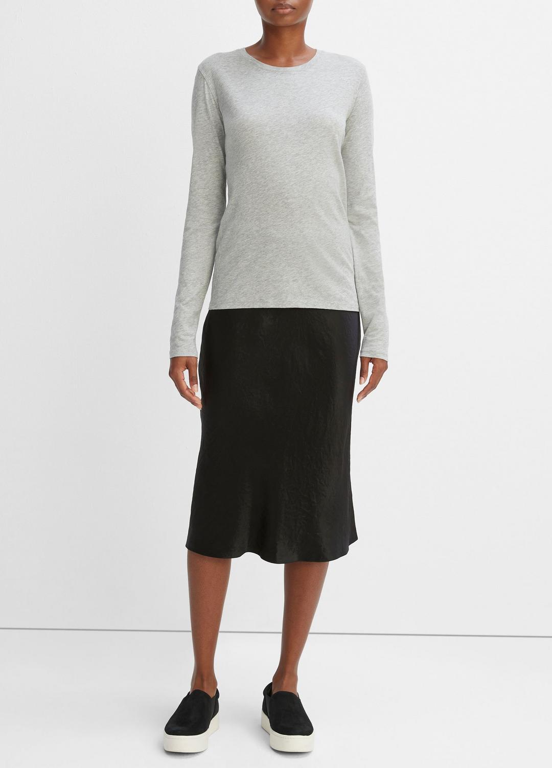 Essential Long Sleeve Crew Neck T-Shirt in Long Sleeve | Vince for sale