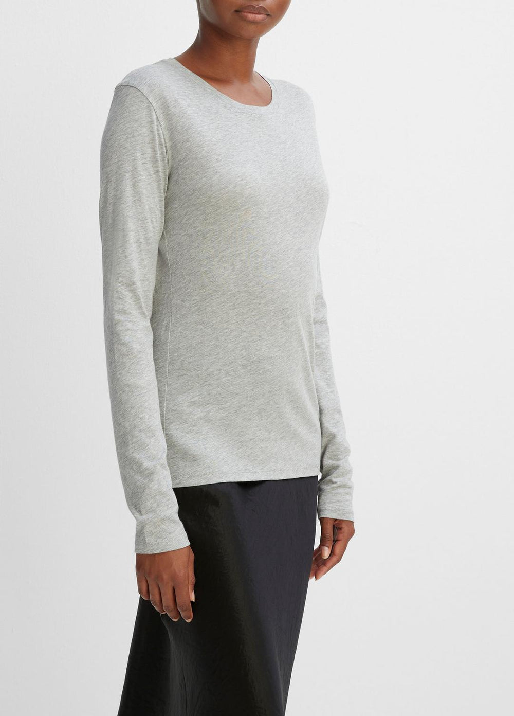 Essential Long Sleeve Crew Neck T-Shirt in Long Sleeve | Vince for sale