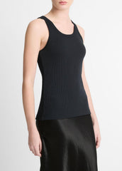 Ribbed Scoop-Neck Tank in Tank Tops | Vince on sale