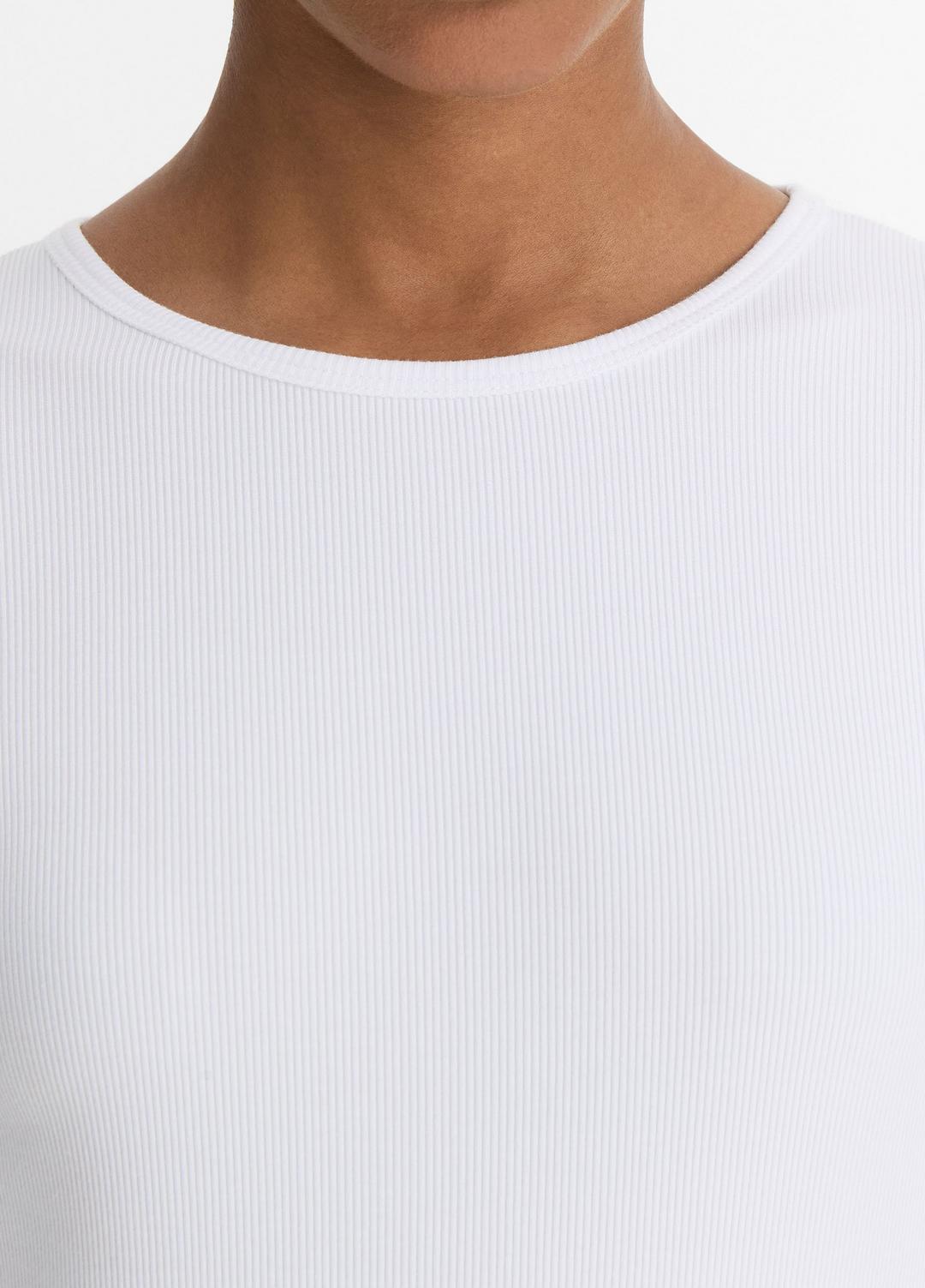 Elbow-Sleeve Crew Neck T-Shirt in Short Sleeve | Vince US
