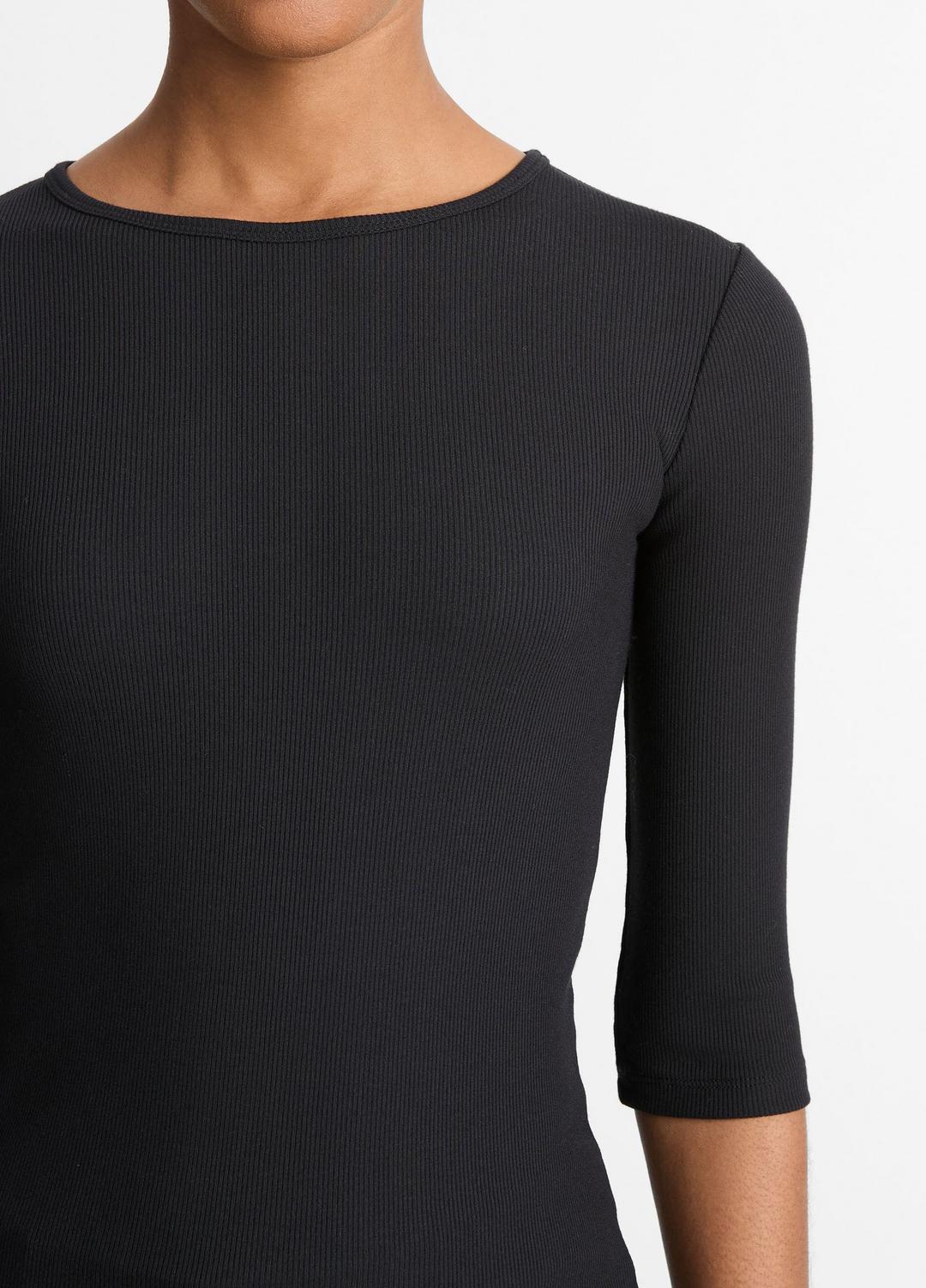 Elbow-Sleeve Crew Neck T-Shirt in Short Sleeve | Vince Online
