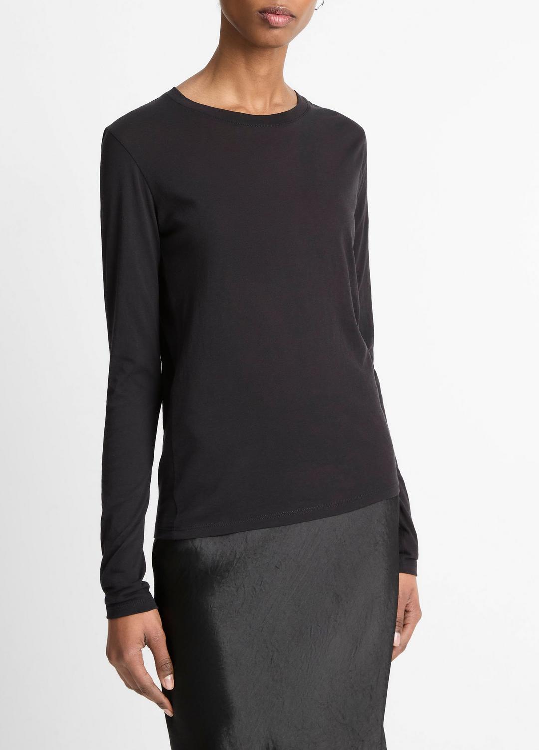 Essential Long Sleeve Crew Neck T-Shirt in Long Sleeve | Vince near me