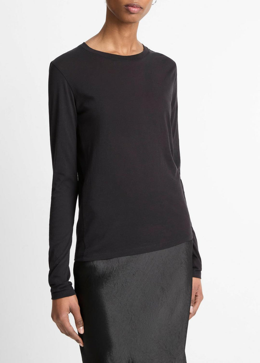 Essential Long Sleeve Crew Neck T-Shirt in Long Sleeve | Vince near me