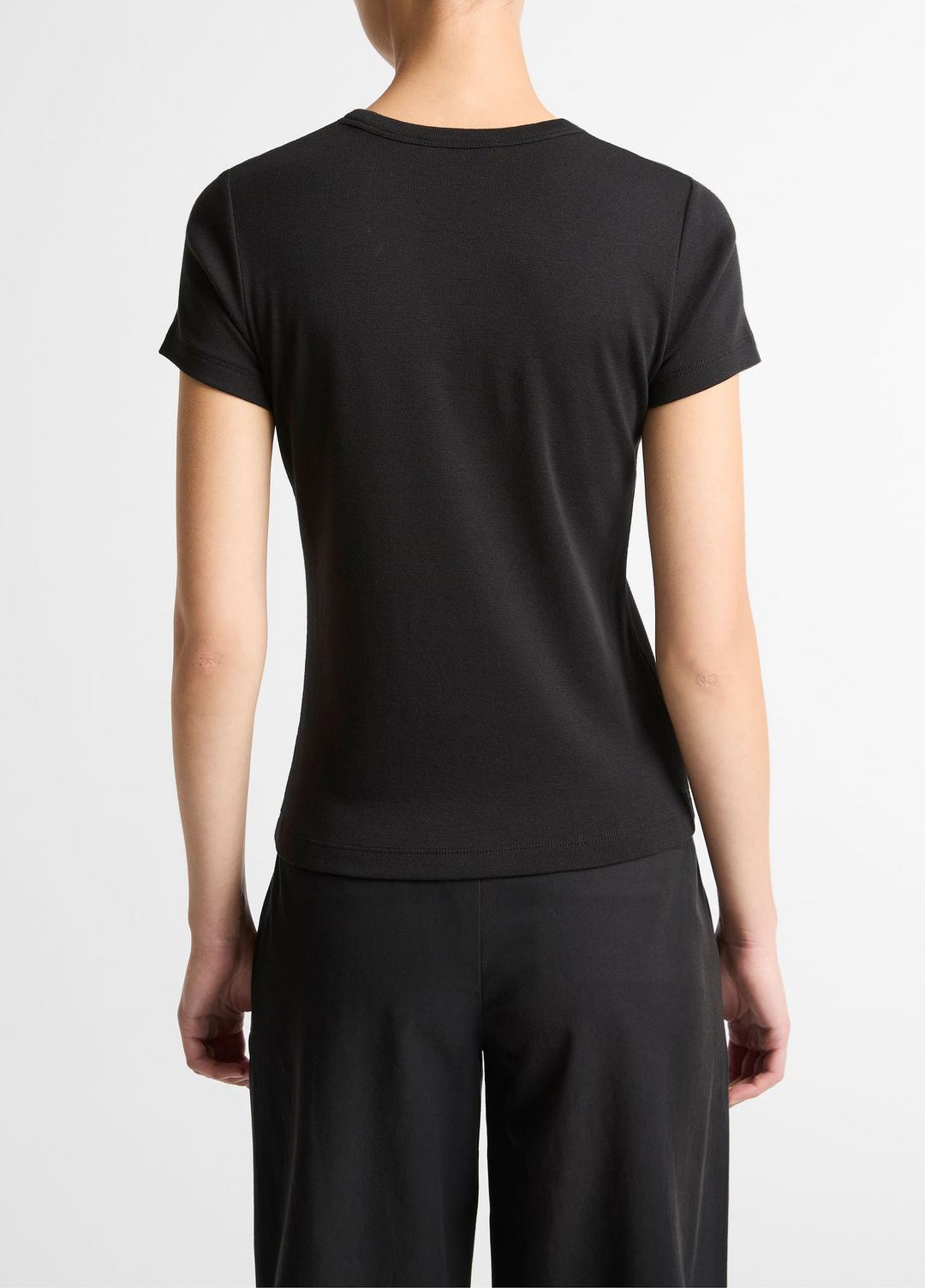 Pima Cotton-Blend '90s Shrunken T-Shirt in Short Sleeve | Vince for sale