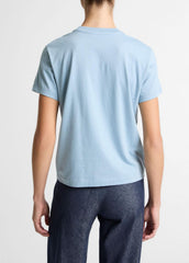Pima Cotton Crew Neck T-Shirt in Short Sleeve | Vince on sale