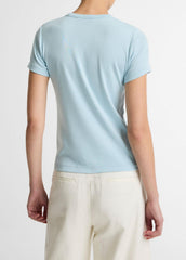 Pima Cotton-Blend '90s Shrunken T-Shirt in Short Sleeve | Vince discount