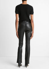 Stretch Leather Boot-Cut Pant in Trousers | Vince near me