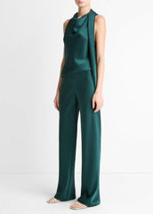 Colette High-Rise Fluid Satin Bias Pant in Trousers | Vince outlet