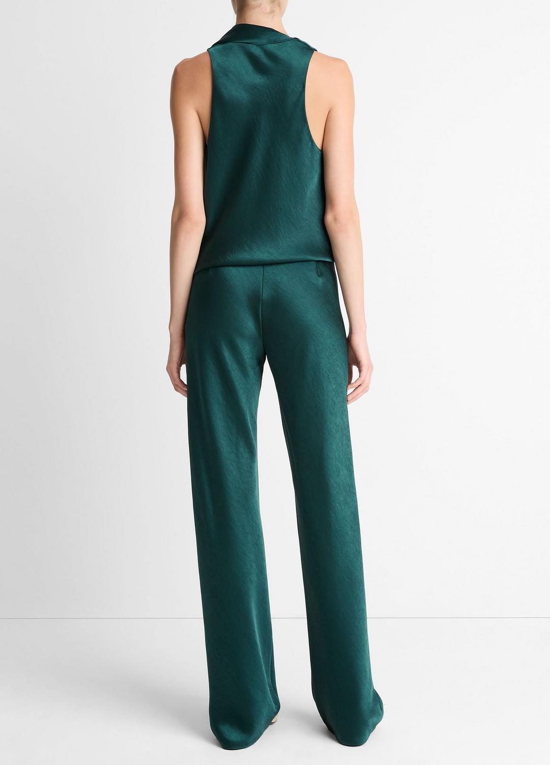 Colette High-Rise Fluid Satin Bias Pant in Trousers | Vince outlet