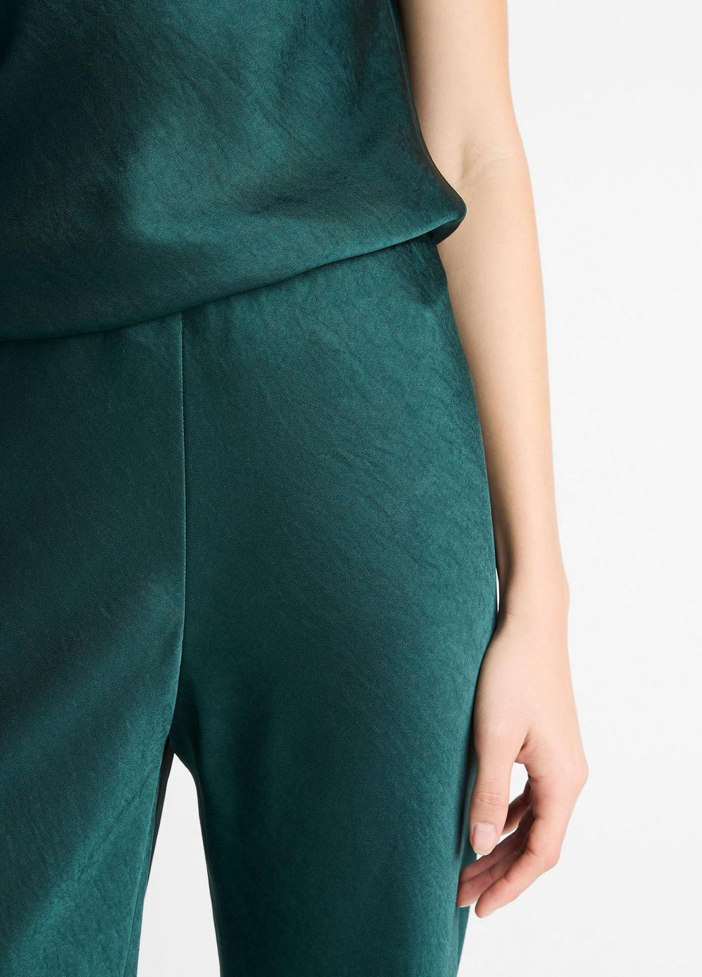 Colette High-Rise Fluid Satin Bias Pant in Trousers | Vince outlet