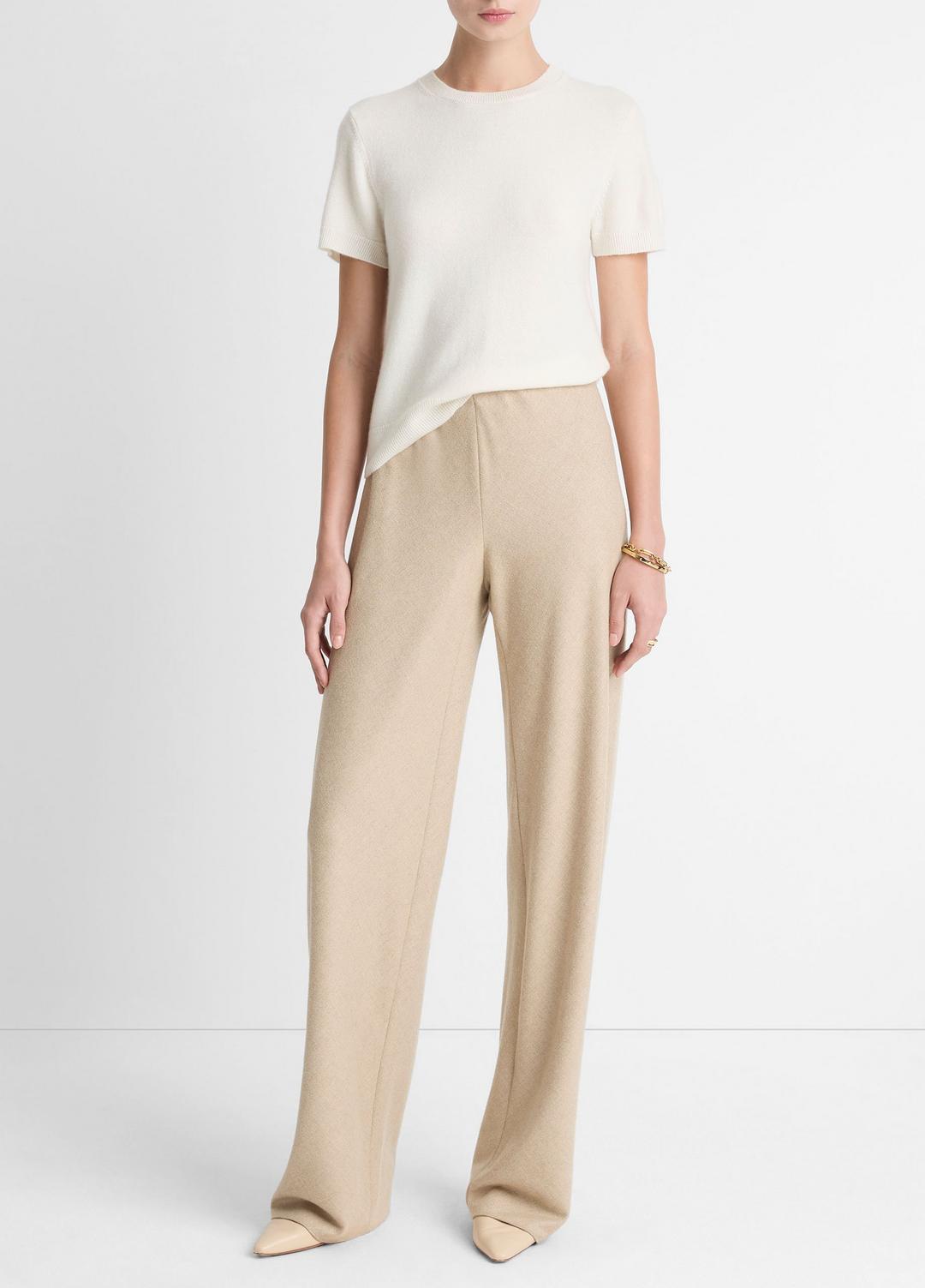 Italian Wool-Blend High-Waist Bias Pant in Trousers | Vince sale