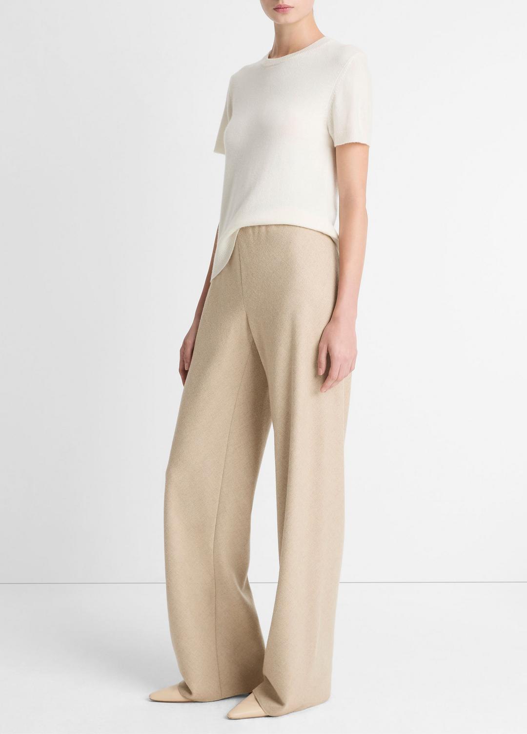 Italian Wool-Blend High-Waist Bias Pant in Trousers | Vince sale