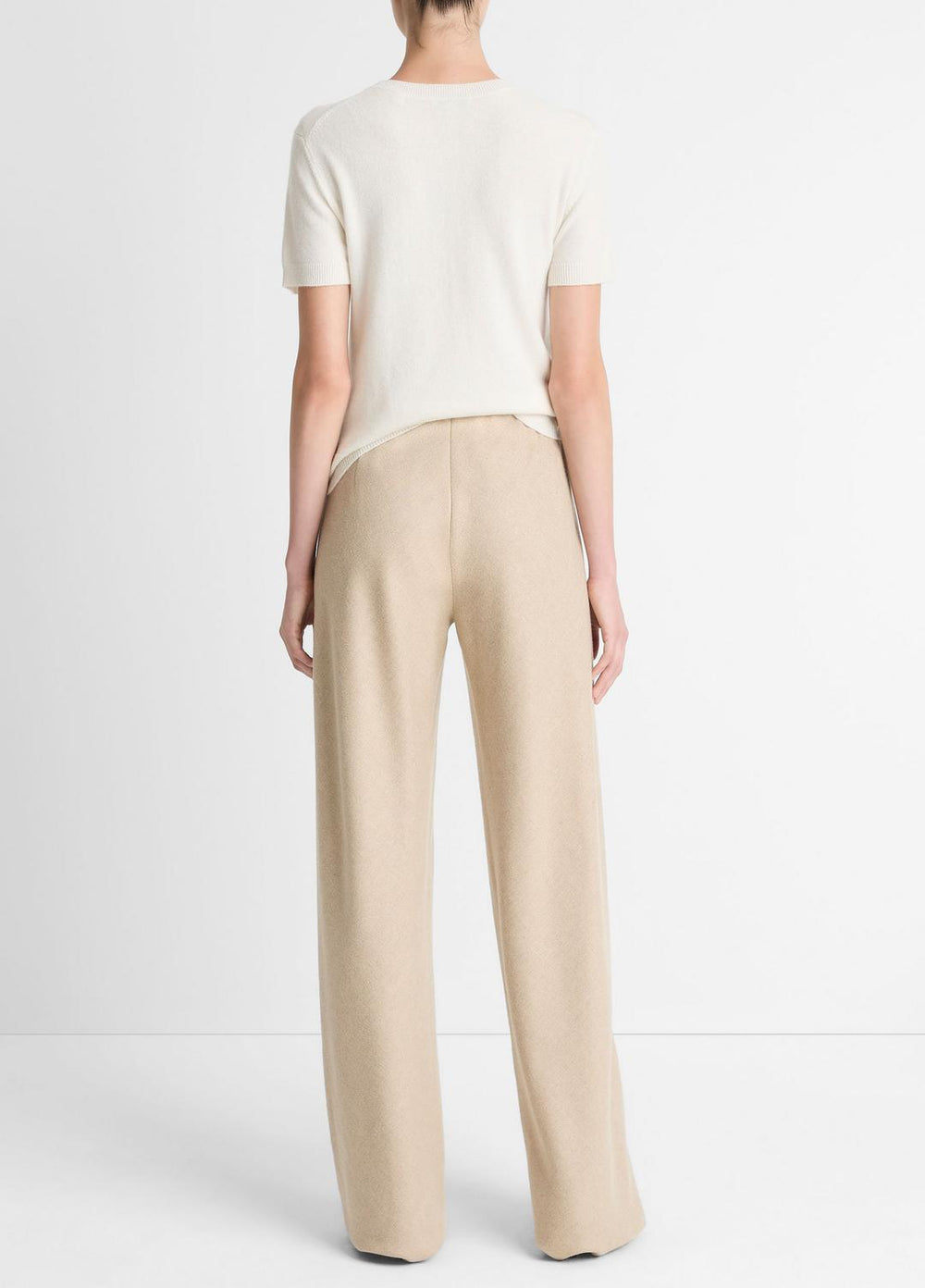Italian Wool-Blend High-Waist Bias Pant in Trousers | Vince sale