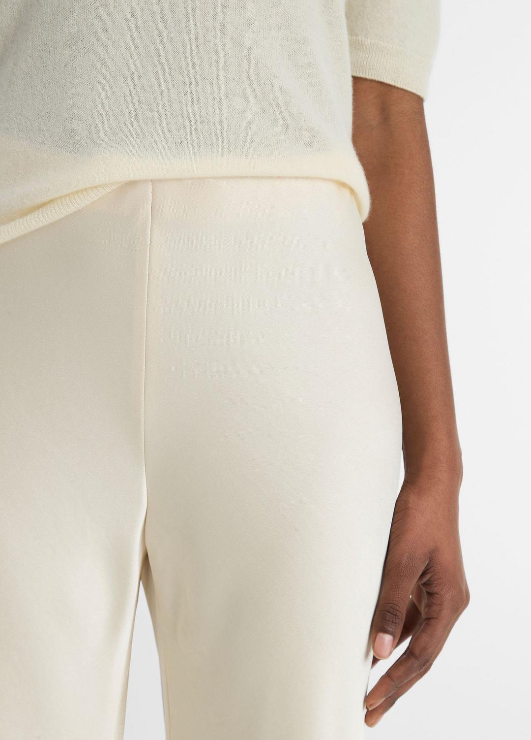 Colette High-Rise Fluid Satin Bias Pant in Pants | Vince Online