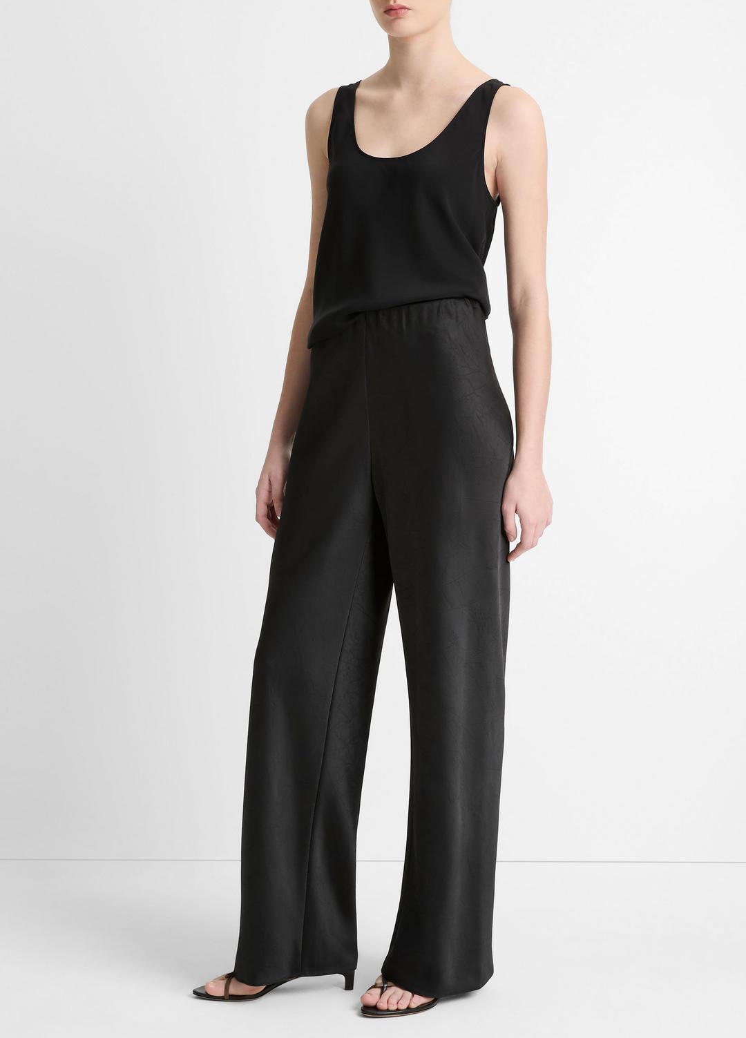 Colette High-Rise Fluid Satin Bias Pant in Trousers | Vince discount