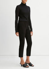 Stretch Suede Split Hem Crop Legging in Leggings | Vince sale