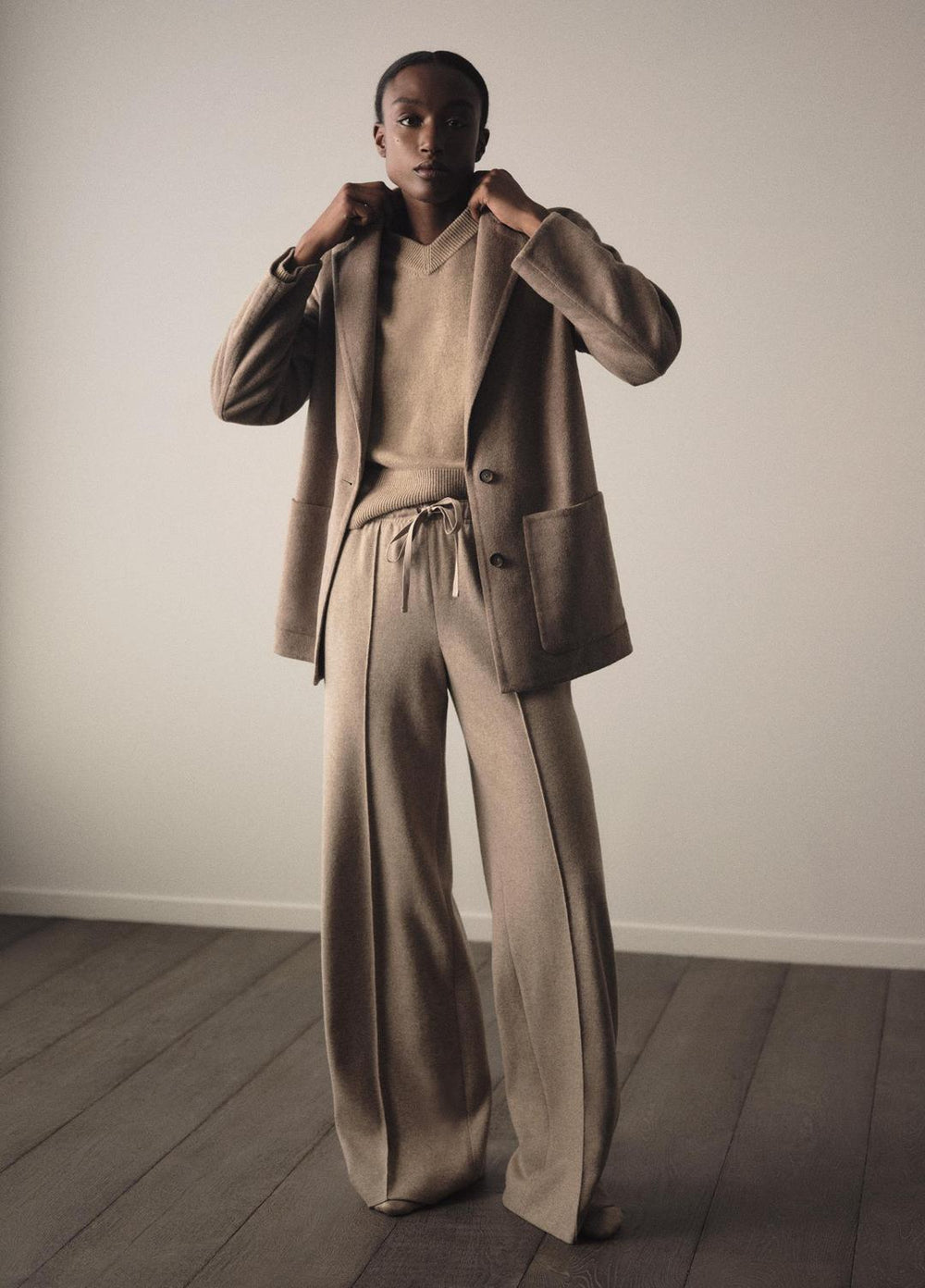 Wool-Blend Tailored Wide-Leg Pant in Wide Leg | Vince for sale
