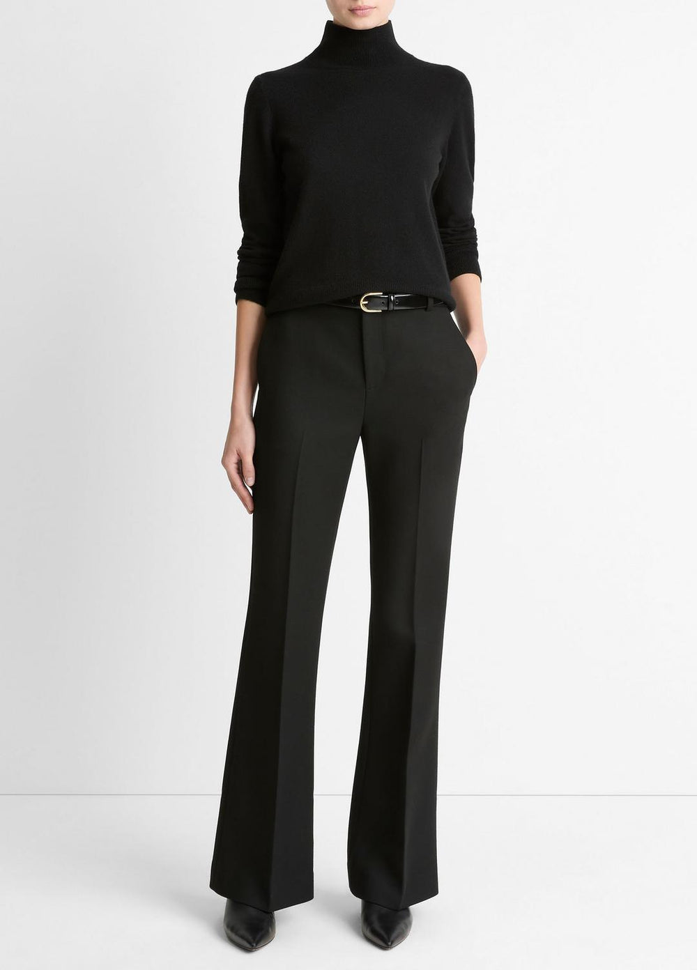 Sculptural Flare Trouser in Trousers | Vince Online