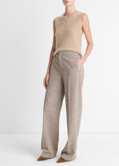 Donegal Wool-Blend Wide-Leg Trouser in Trousers | Vince discount
