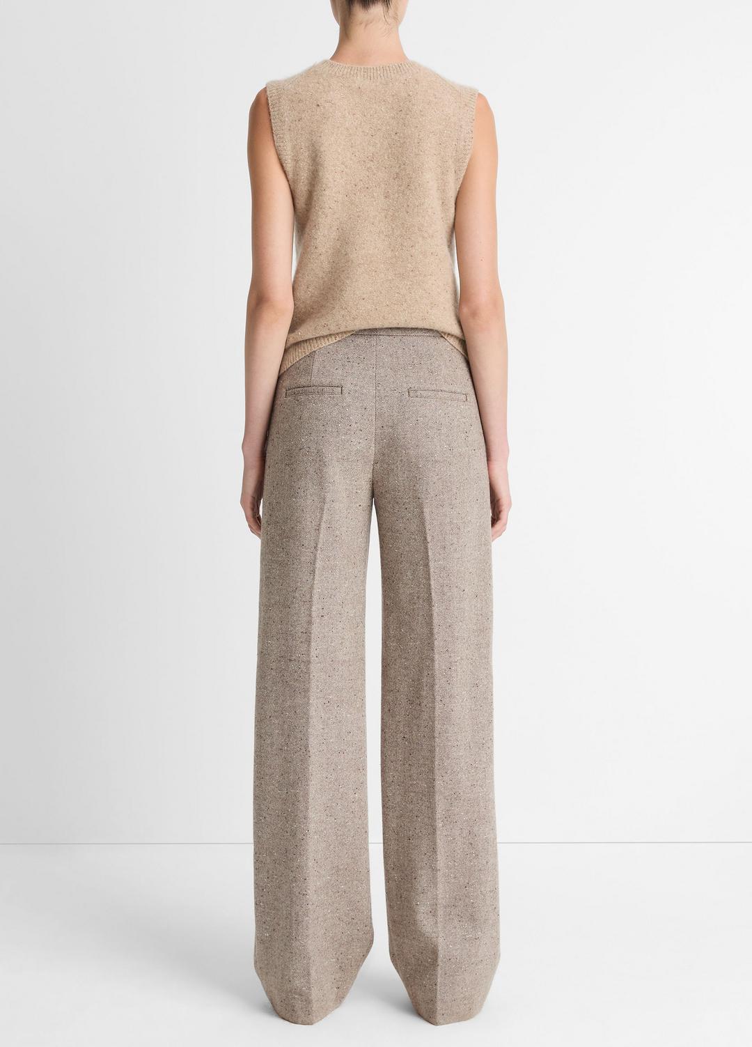 Donegal Wool-Blend Wide-Leg Trouser in Trousers | Vince discount