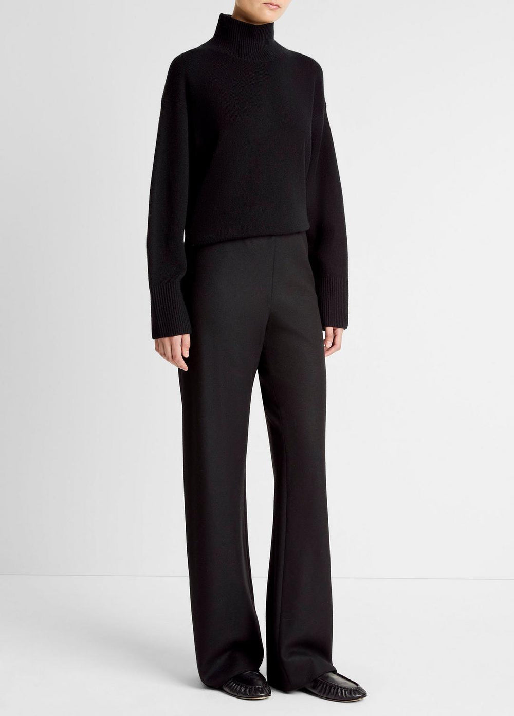 Italian Wool-Blend High-Waist Bias Pant in Trousers | Vince near me