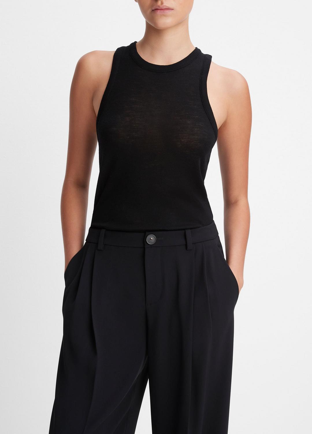 Drop-Waist Pleated Crepe Trouser in Trousers | Vince sale