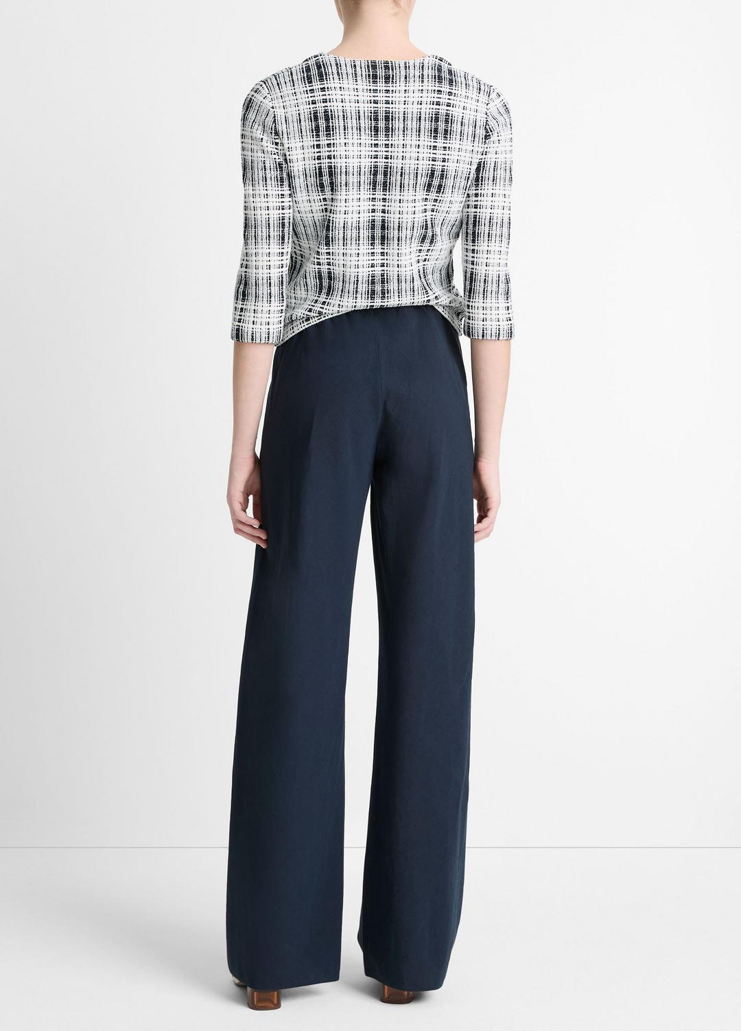 Cotton-Blend High-Waist Bias Pant in Wide Leg | Vince for sale