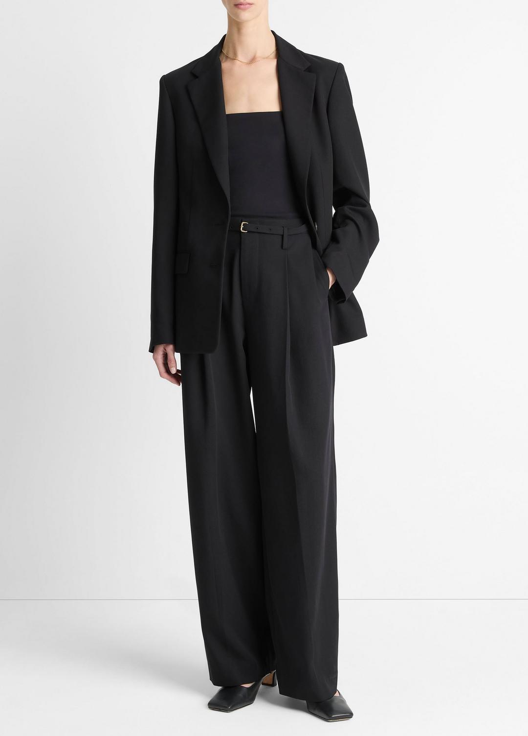 High-Waist Pleated Trouser in Trousers | Vince US