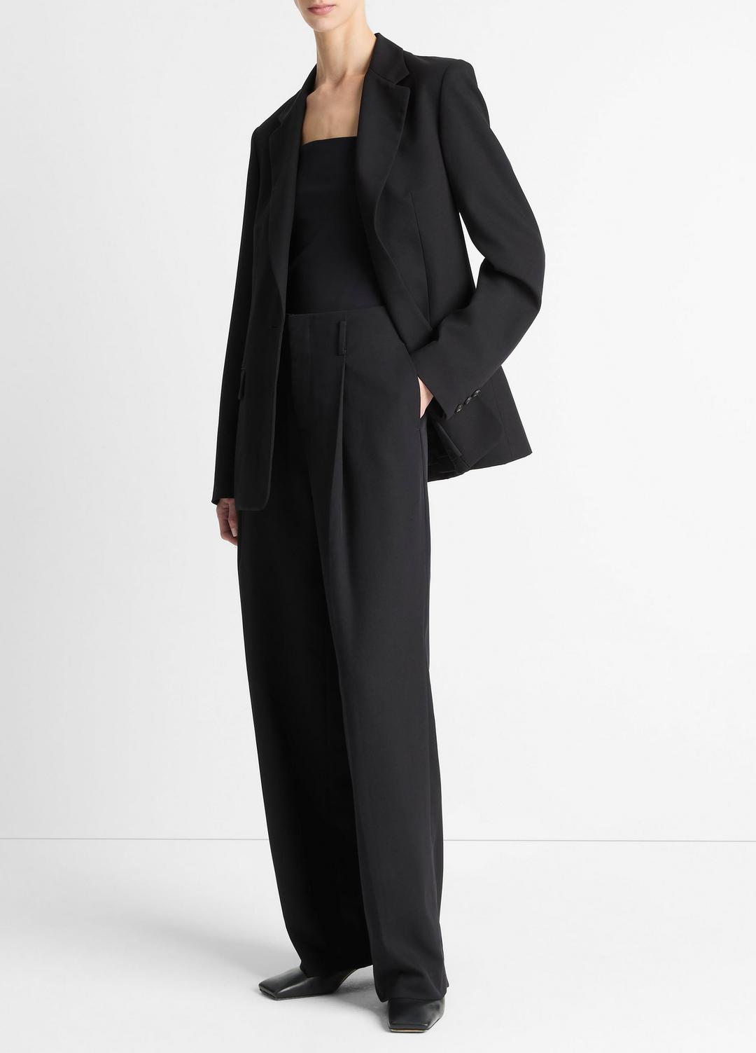 High-Waist Pleated Trouser in Trousers | Vince US