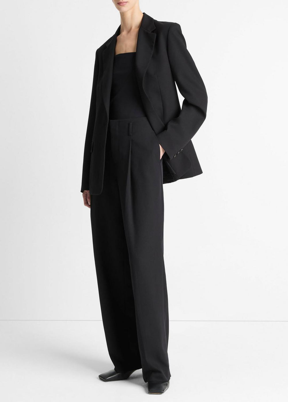 High-Waist Pleated Trouser in Trousers | Vince US