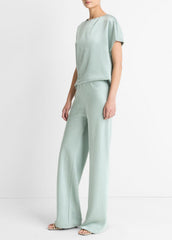 Colette High-Rise Fluid Satin Bias Pant in Trousers | Vince Online