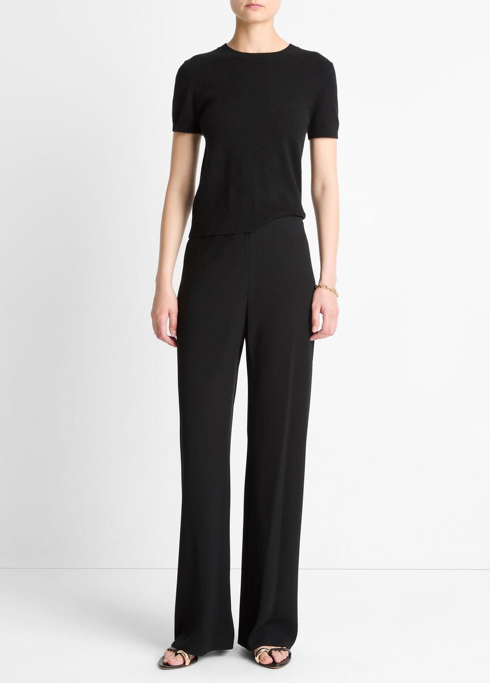 Colette High-Rise Crepe Bias Pant in Trousers | Vince discount