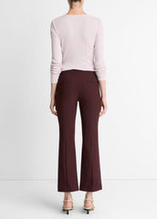 Niki Mid-Rise Pintuck Crop Flare Pant in Trousers | Vince near me