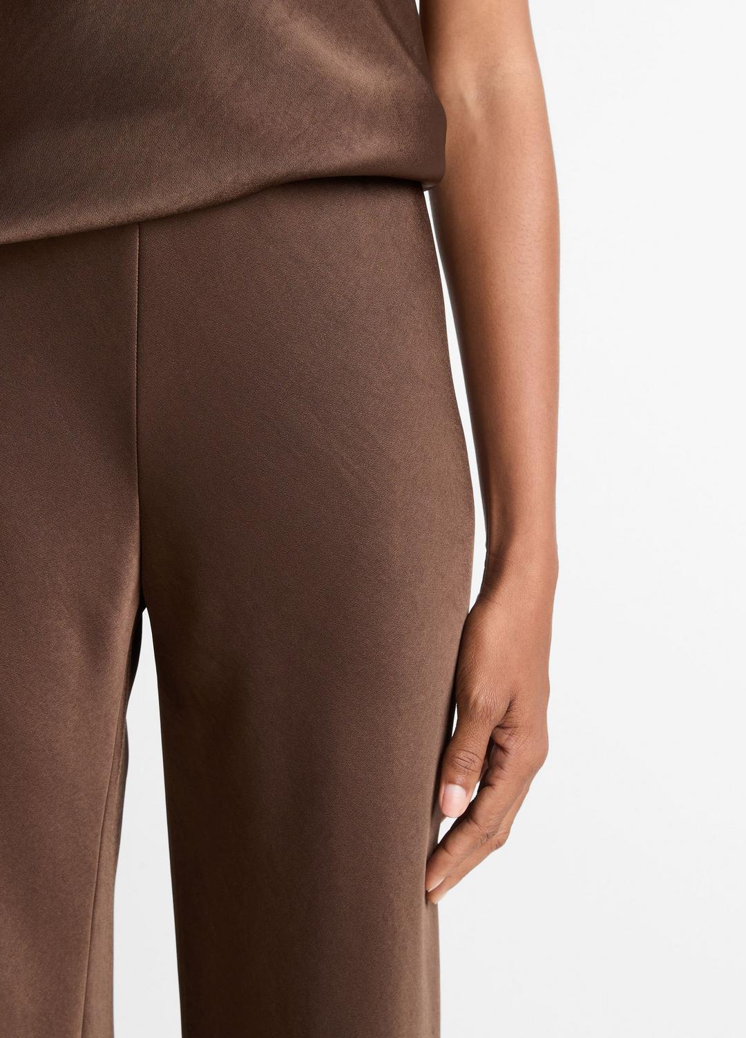 Colette High-Rise Fluid Satin Bias Pant in Trousers | Vince sale