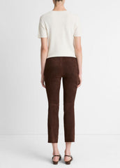Suede Split-Hem Cropped Pant in Leggings | Vince for sale
