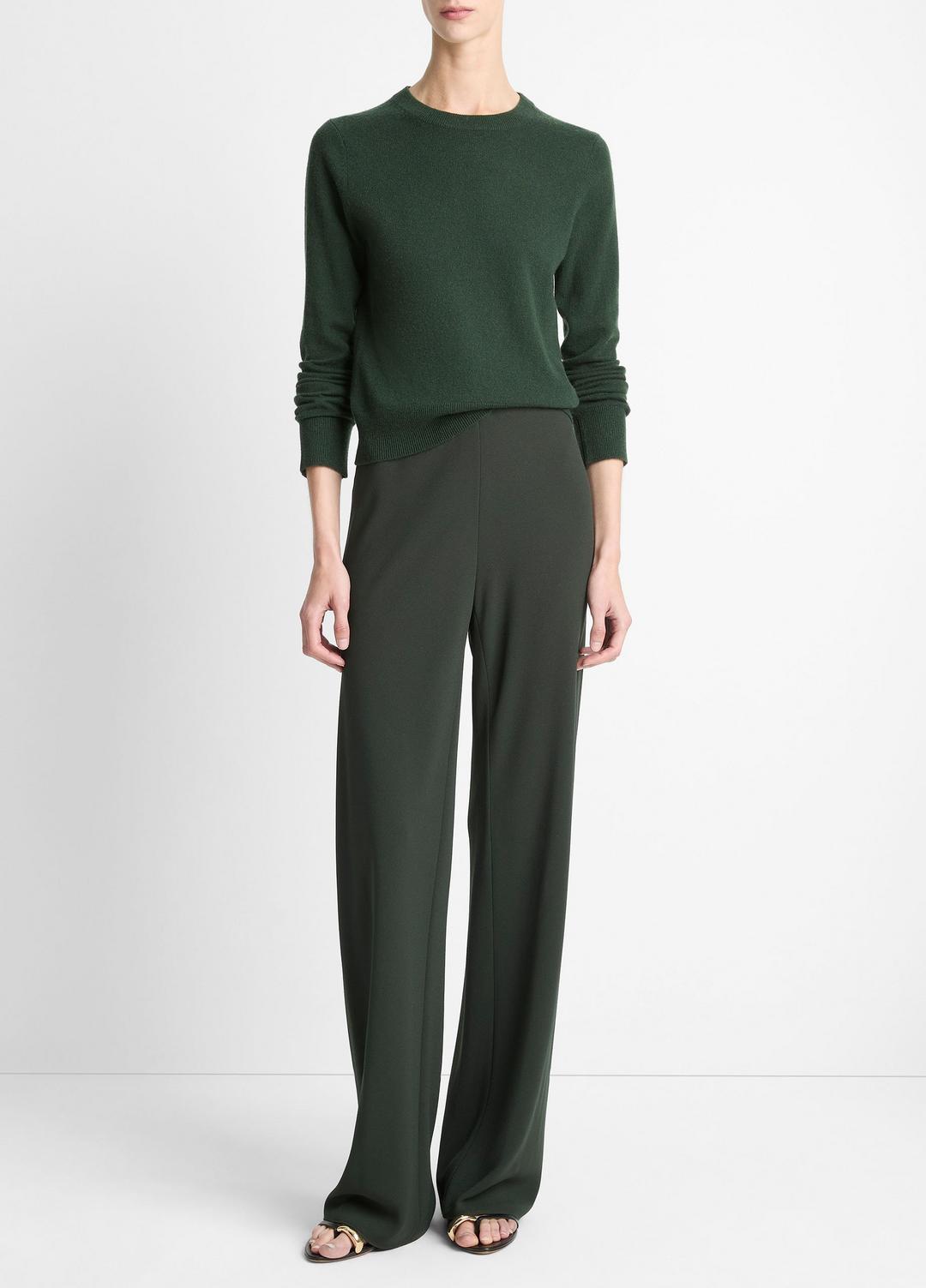 Colette High-Rise Crepe Bias Pant in Trousers | Vince US