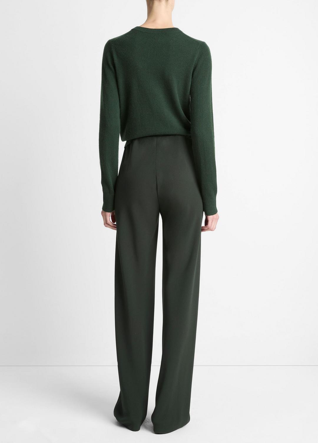 Colette High-Rise Crepe Bias Pant in Trousers | Vince US