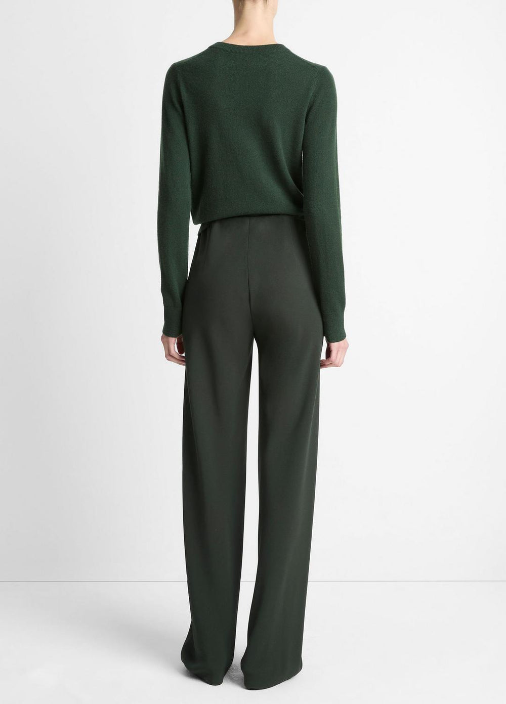 Colette High-Rise Crepe Bias Pant in Trousers | Vince US