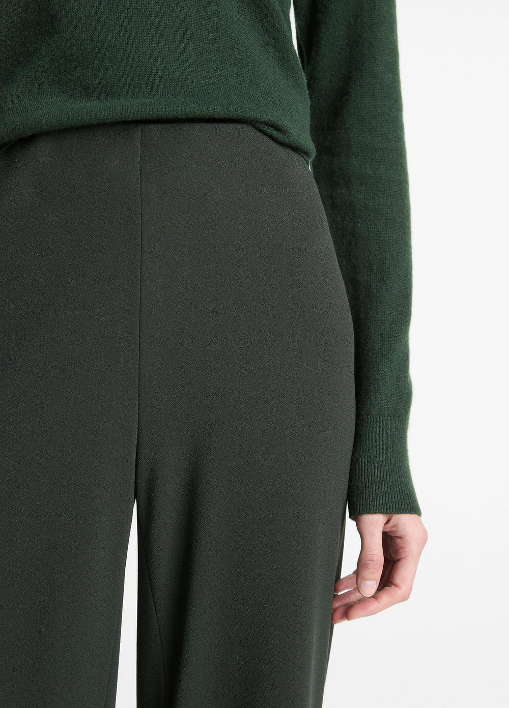 Colette High-Rise Crepe Bias Pant in Trousers | Vince US