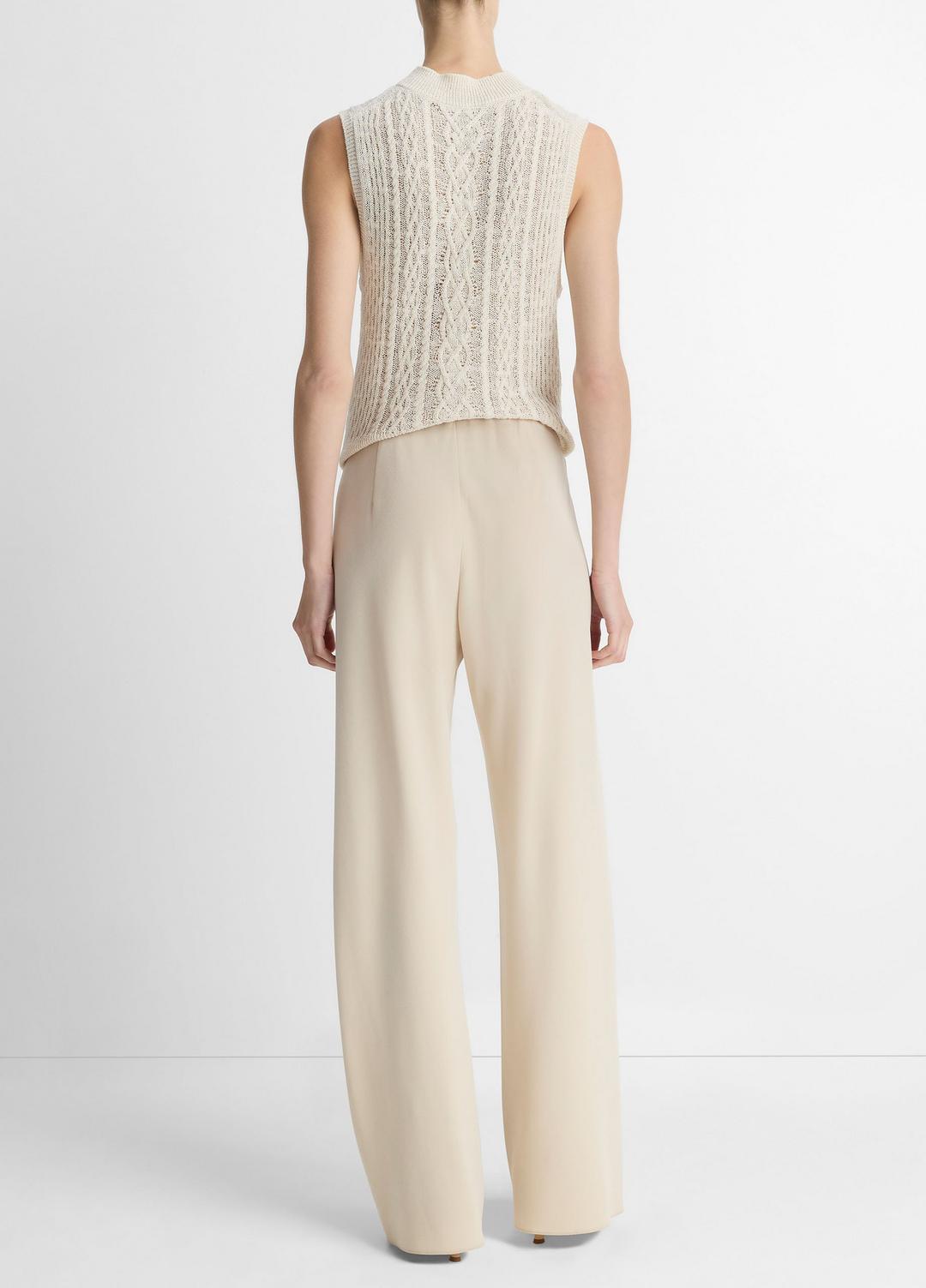 Colette High-Rise Crepe Bias Pant in Trousers | Vince Online