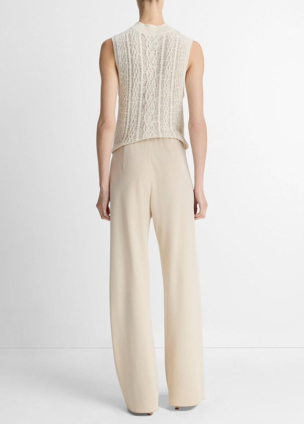 Colette High-Rise Crepe Bias Pant in Trousers | Vince Online
