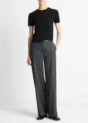 Italian Jaspe Pintuck High-Waist Wide-Leg Pant in Wide Leg | Vince on sale
