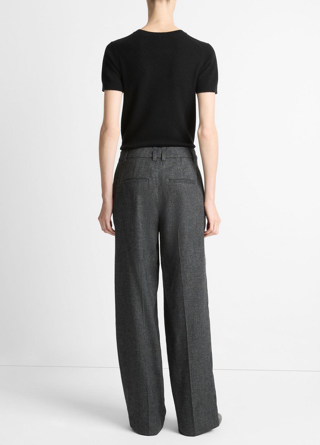Italian Jaspe Pintuck High-Waist Wide-Leg Pant in Wide Leg | Vince on sale