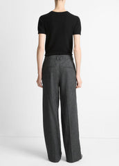 Italian Jaspe Pintuck High-Waist Wide-Leg Pant in Wide Leg | Vince on sale