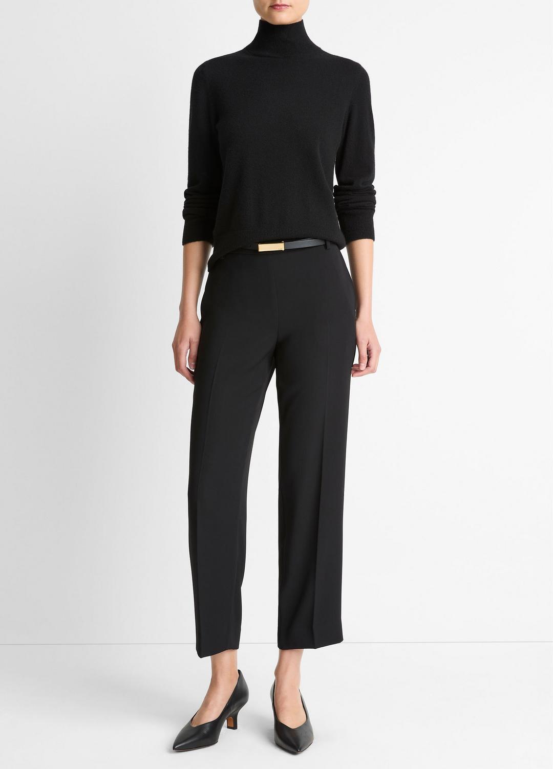 Crepe Tapered Pull-On Pant in Trousers | Vince US