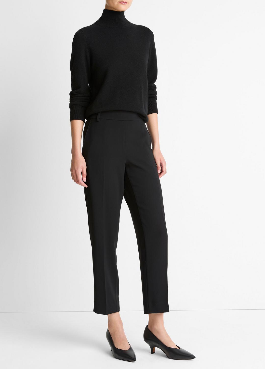 Crepe Tapered Pull-On Pant in Trousers | Vince US
