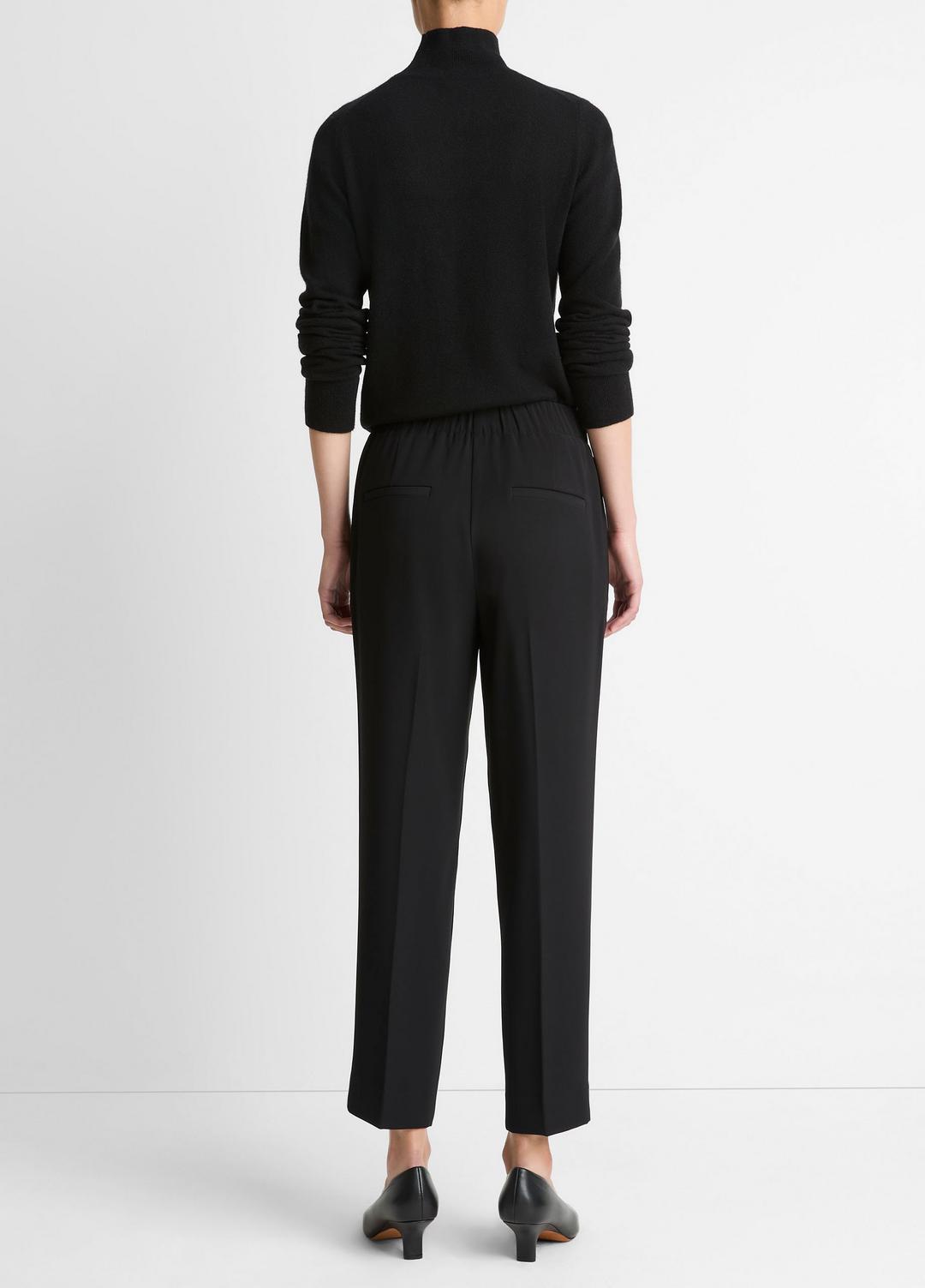 Crepe Tapered Pull-On Pant in Trousers | Vince US
