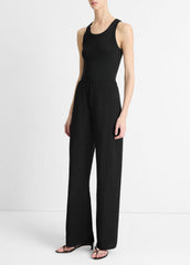 Cotton-Blend High-Waist Bias Pant in Trousers | Vince outlet