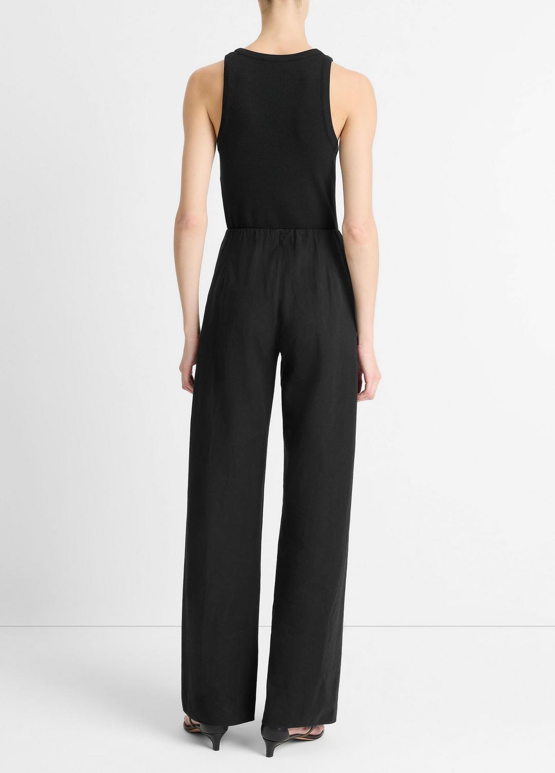 Cotton-Blend High-Waist Bias Pant in Trousers | Vince outlet